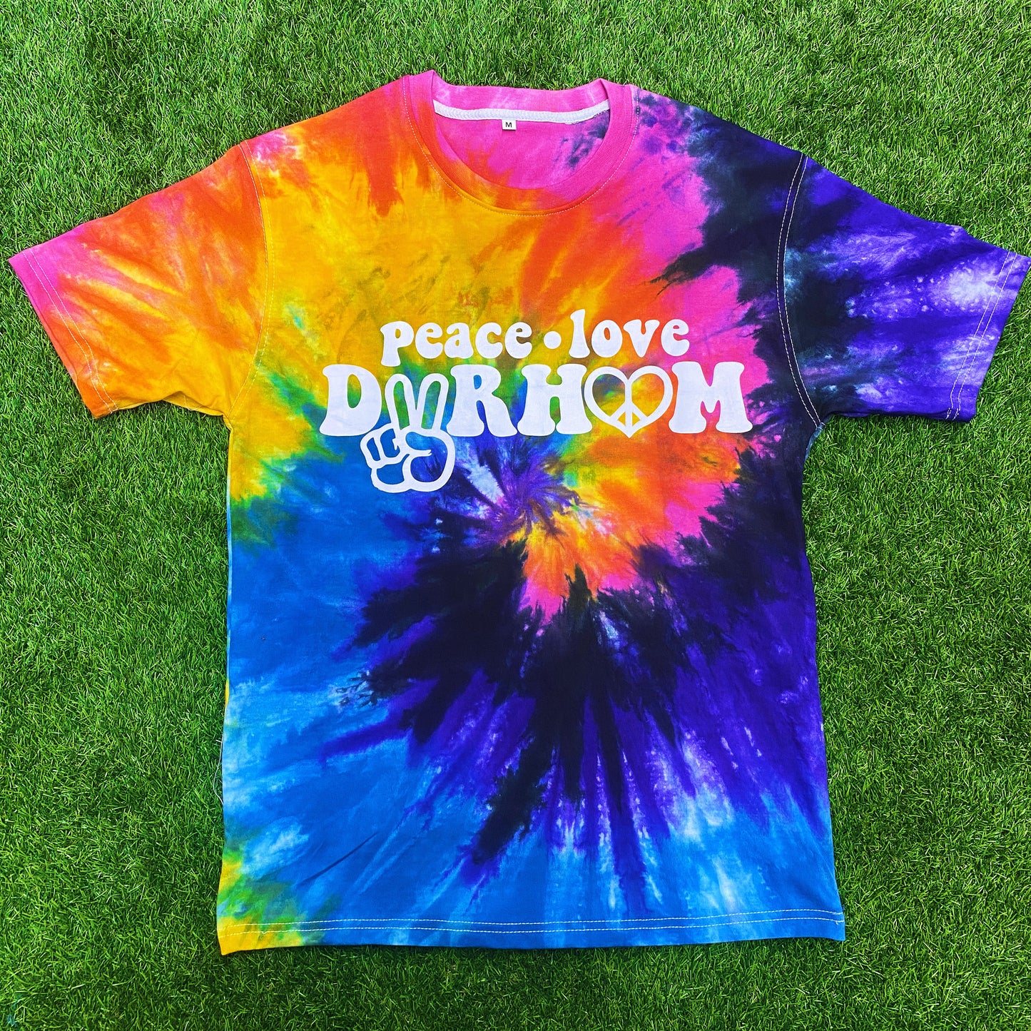 Peace love DurhamTie dye t-shirt